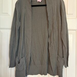 Gray Cardigan Sweater